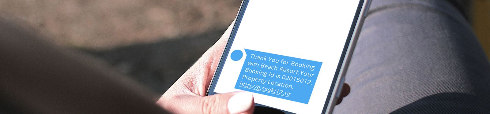 SMS on booking